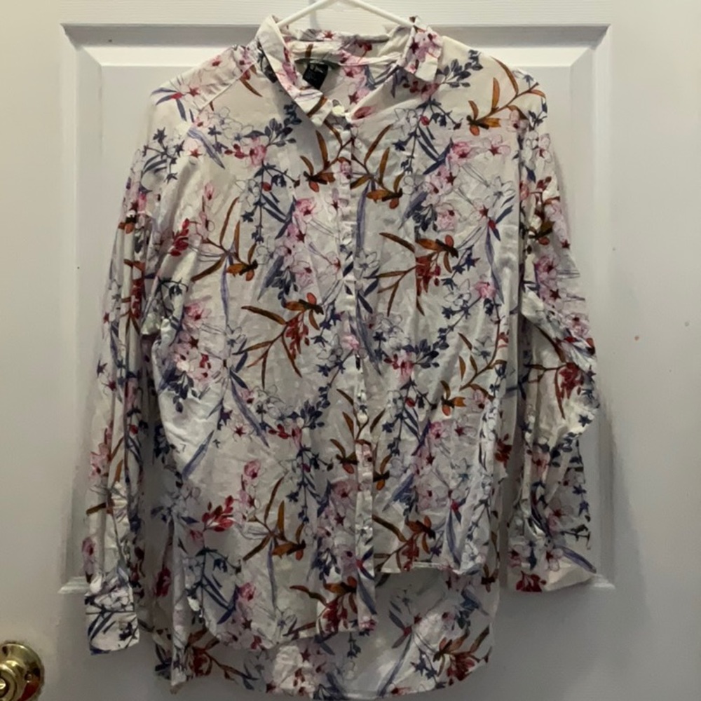 Summer floral button down